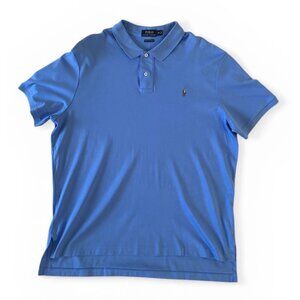 Polo By Ralph Lauren Short Sleeve Polo Men’s XXL Blue Flesh Pony